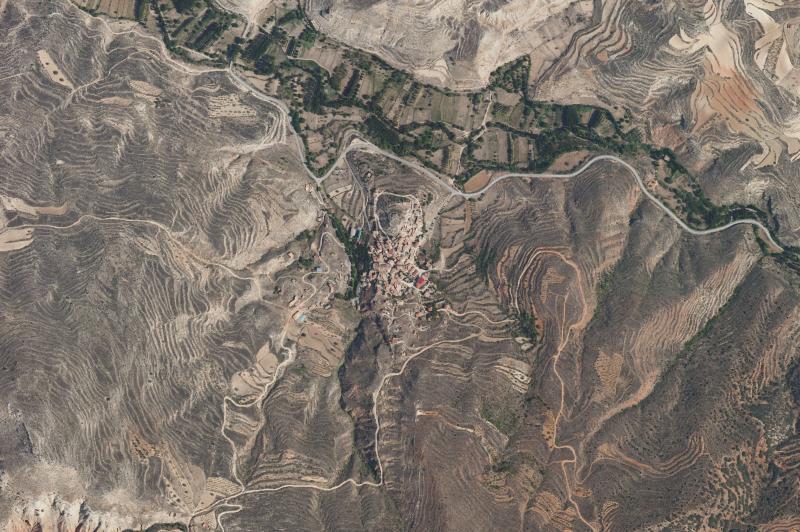 Ortofoto actual del núcleo de Cascante del Río