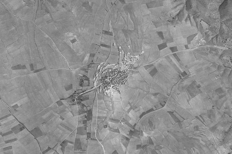 Ortofoto de 1956-1957 del núcleo de Castejón de Tornos