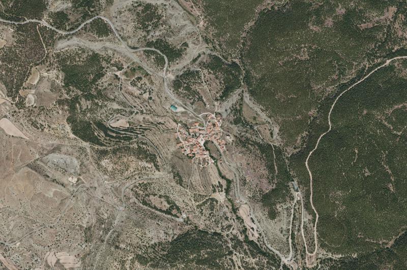 Ortofoto actual del núcleo de El Castellar