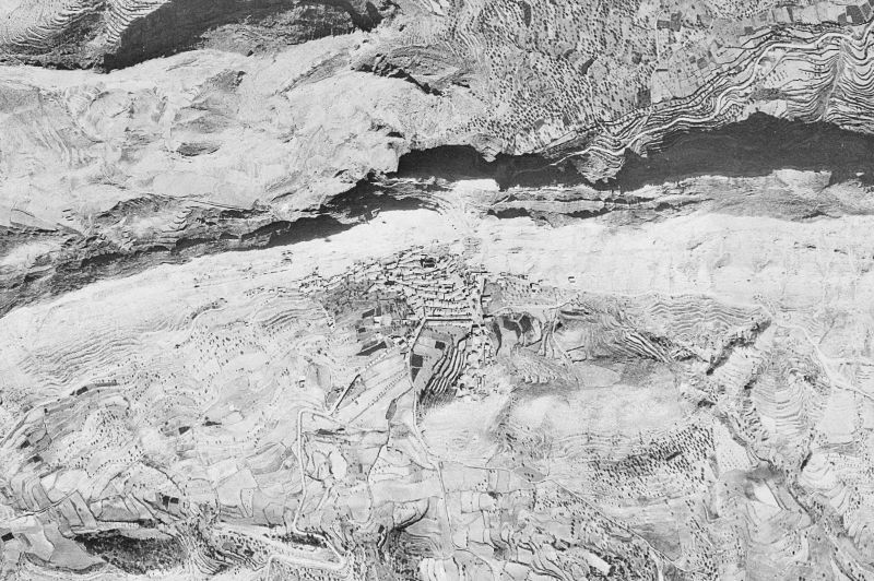 Ortofoto de 1956-1957 del núcleo de Castellote
