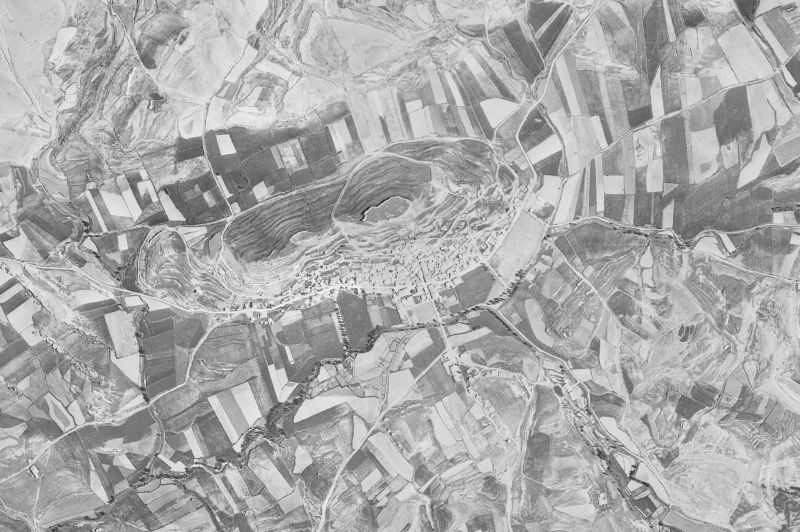 Ortofoto de 1956-1957 del núcleo de Cedrillas