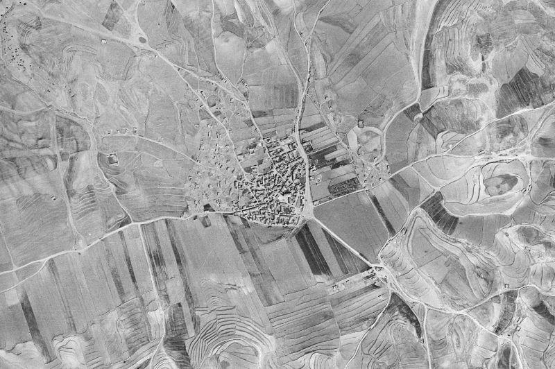 Ortofoto de 1956-1957 del núcleo de Celadas