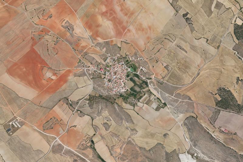 Ortofoto actual del núcleo de Cucalón