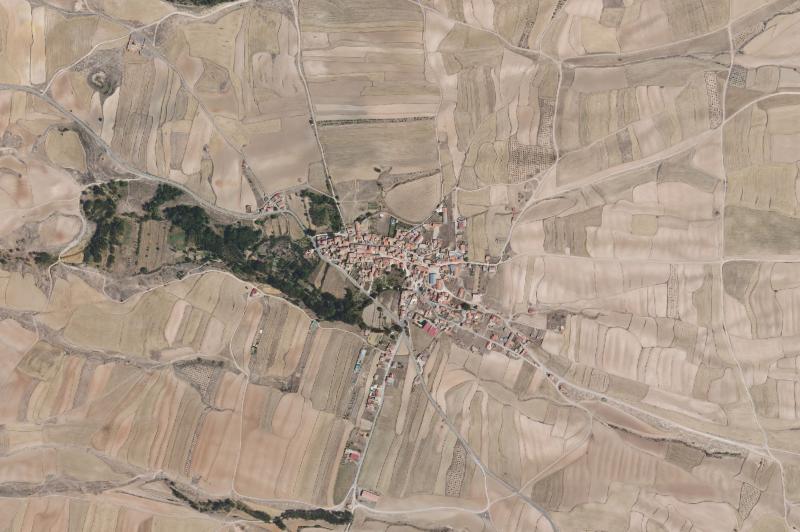Ortofoto actual del núcleo de Escorihuela