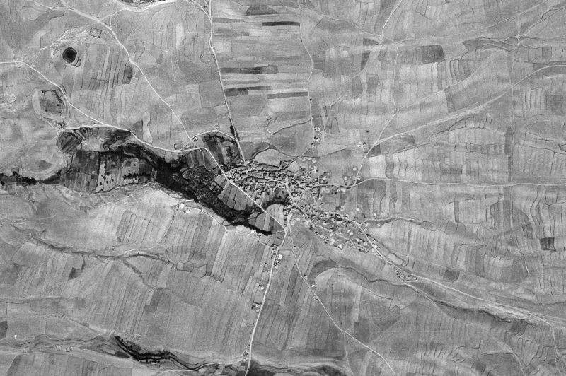 Ortofoto de 1956-1957 del núcleo de Escorihuela