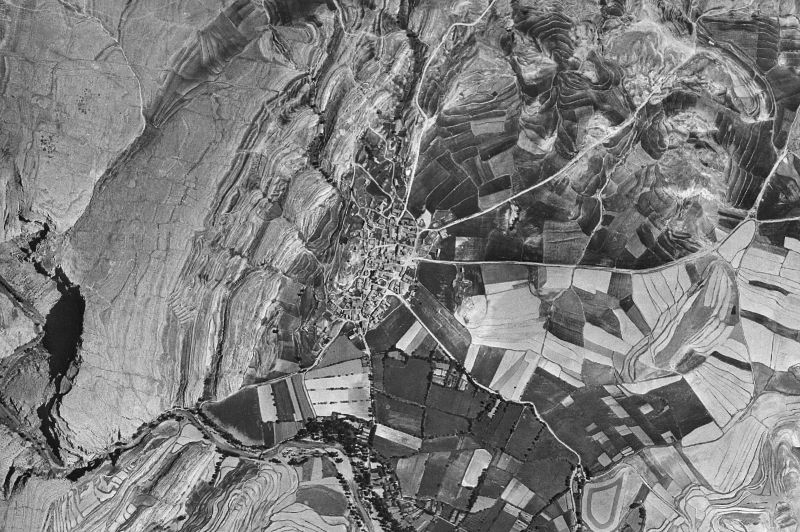 Ortofoto de 1956-1957 del núcleo de Galve