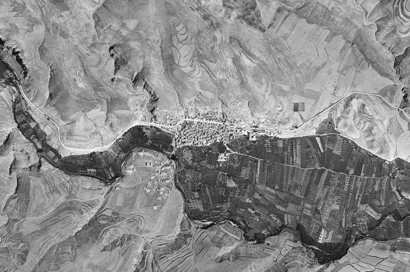 Ortofoto de 1956-1957 del núcleo de Gea de Albarracín