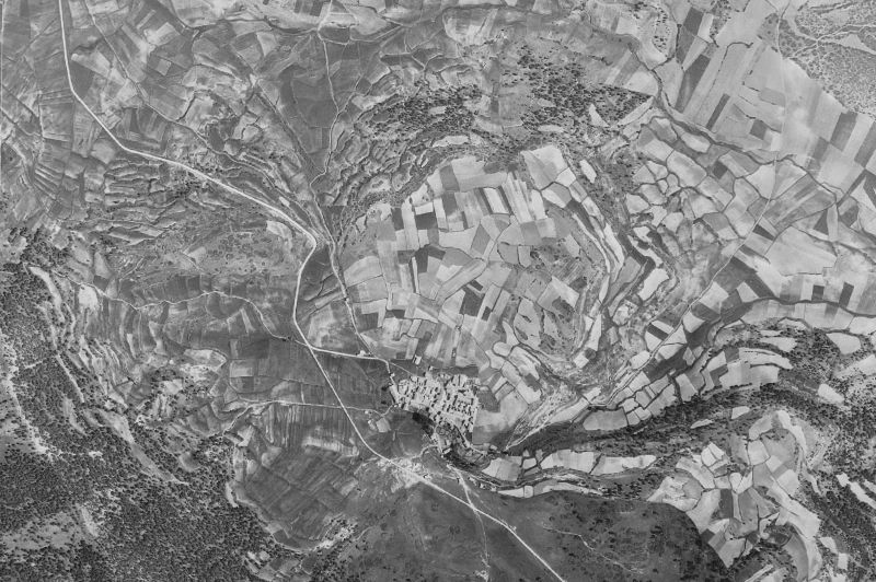 Ortofoto de 1956-1957 del núcleo de Griegos