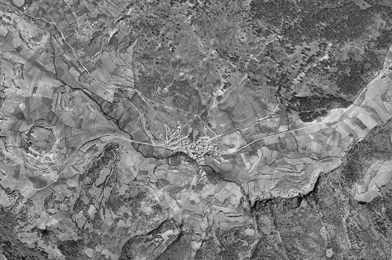 Ortofoto de 1956-1957 del núcleo de Guadalaviar