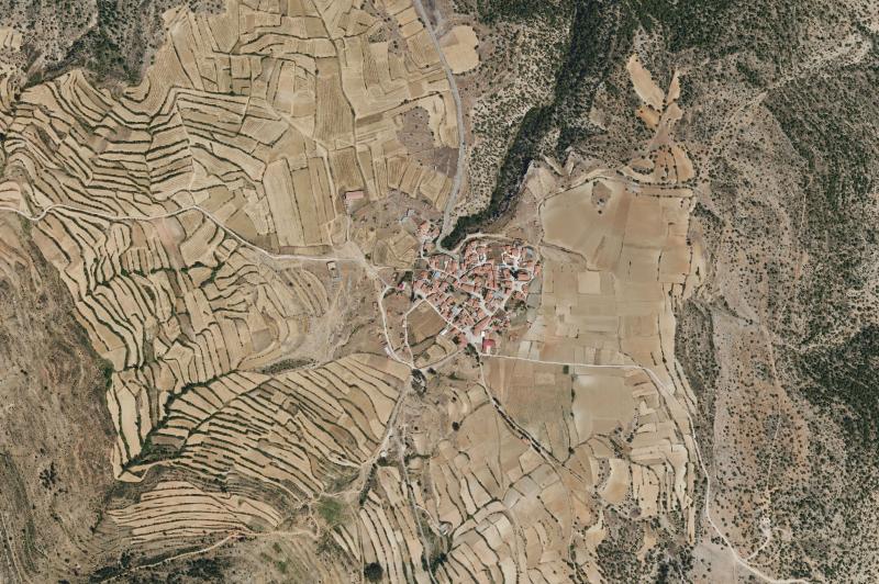 Ortofoto actual del núcleo de Jabaloyas