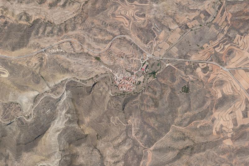 Ortofoto actual del núcleo de Josa