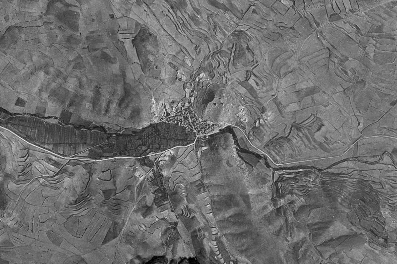 Ortofoto de 1956-1957 del núcleo de Lagueruela