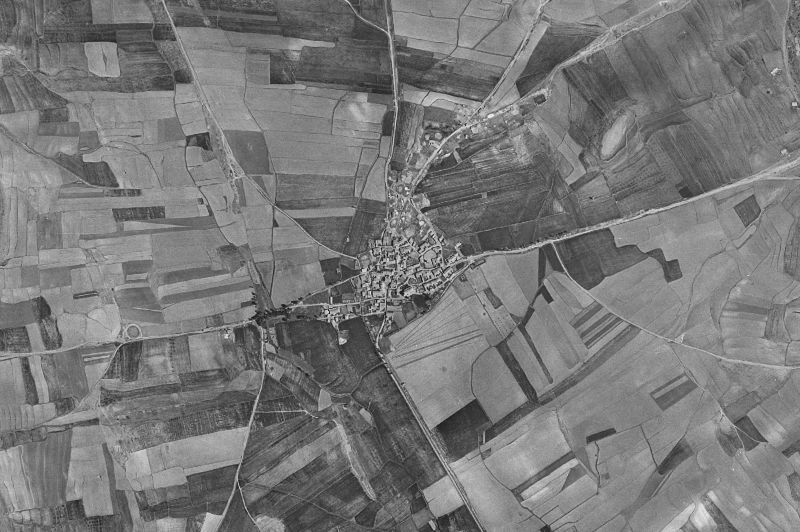 Ortofoto de 1956-1957 del núcleo de Lidón