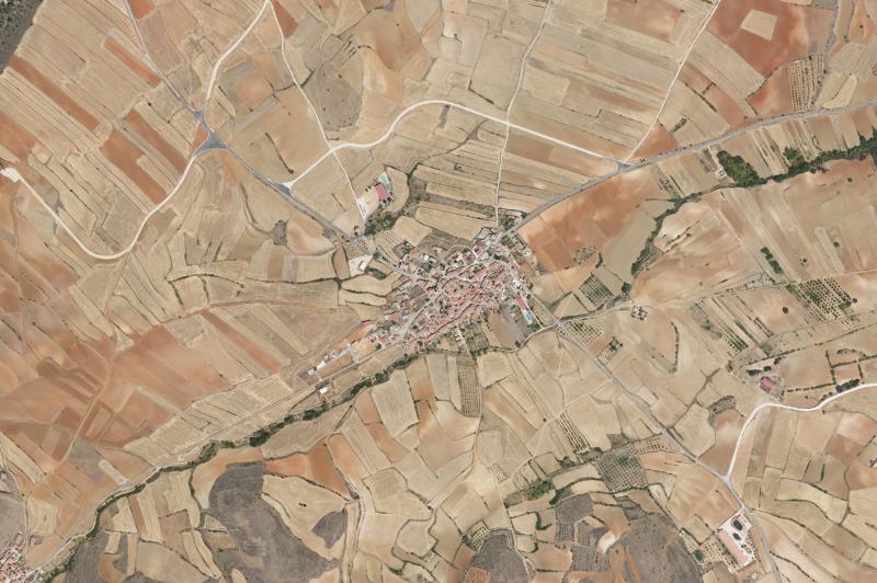 Ortofoto actual del núcleo de Loscos
