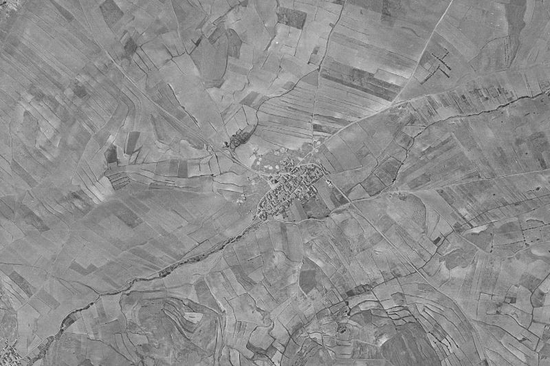 Ortofoto de 1956-1957 del núcleo de Loscos