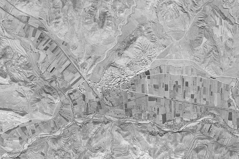 Ortofoto de 1956-1957 del núcleo de Martín del Río