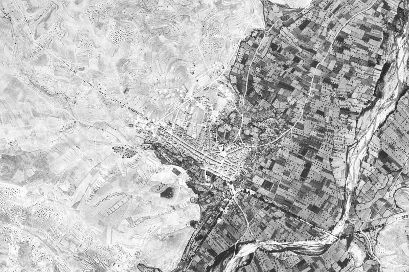 Ortofoto de 1956-1957 del núcleo de Mas de las Matas