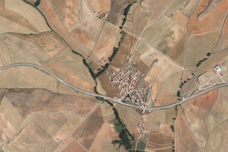 Ortofoto actual del núcleo de Mezquita de Jarque