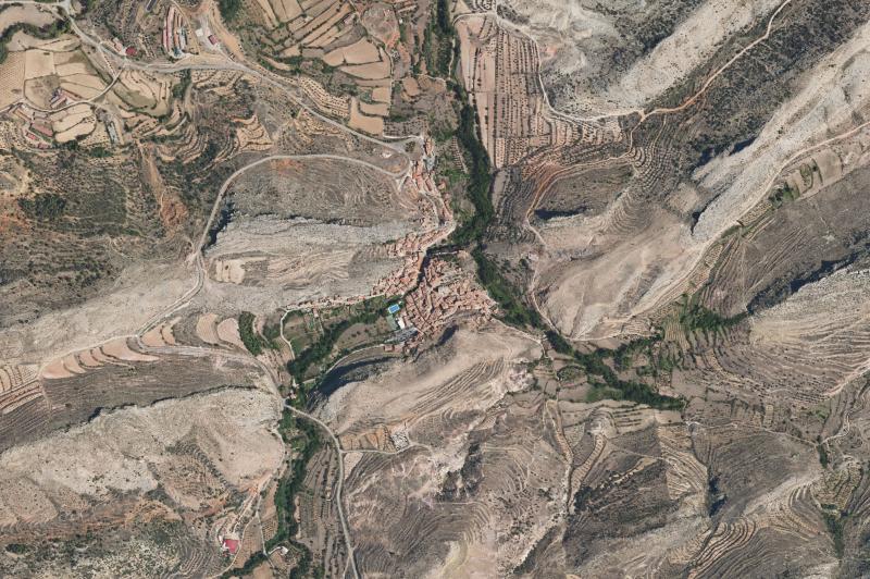 Ortofoto actual del núcleo de Molinos