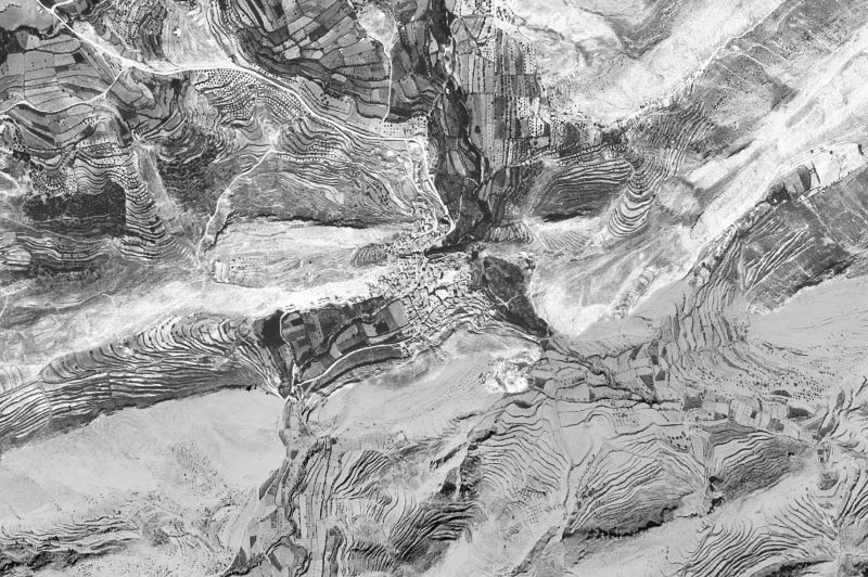 Ortofoto de 1956-1957 del núcleo de Molinos