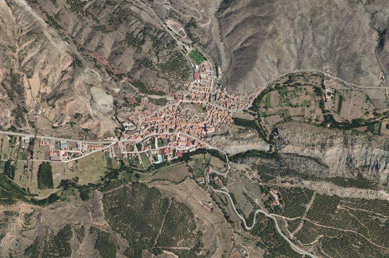 Ortofoto actual del núcleo de Montalbán
