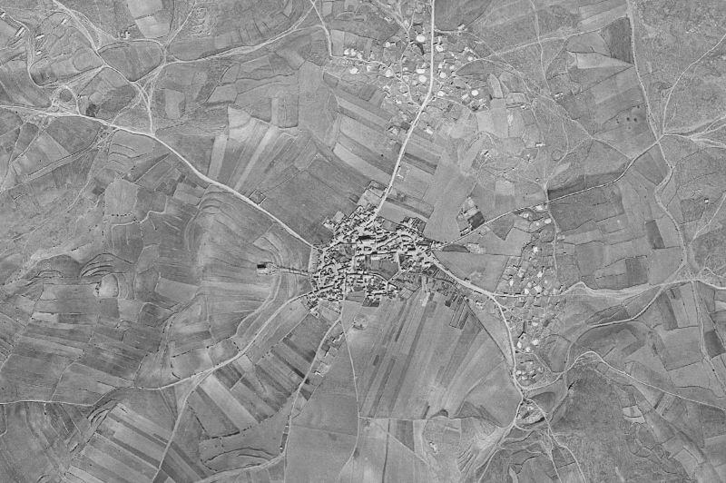 Ortofoto de 1956-1957 del núcleo de Odón