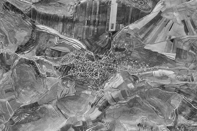 Ortofoto de 1956-1957 del núcleo de Ojos Negros