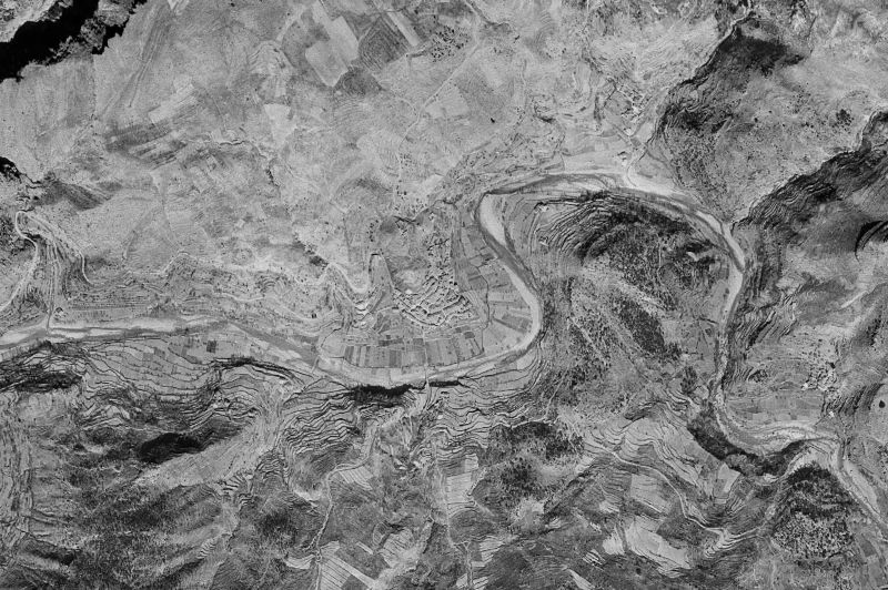 Ortofoto de 1956-1957 del núcleo de Olba