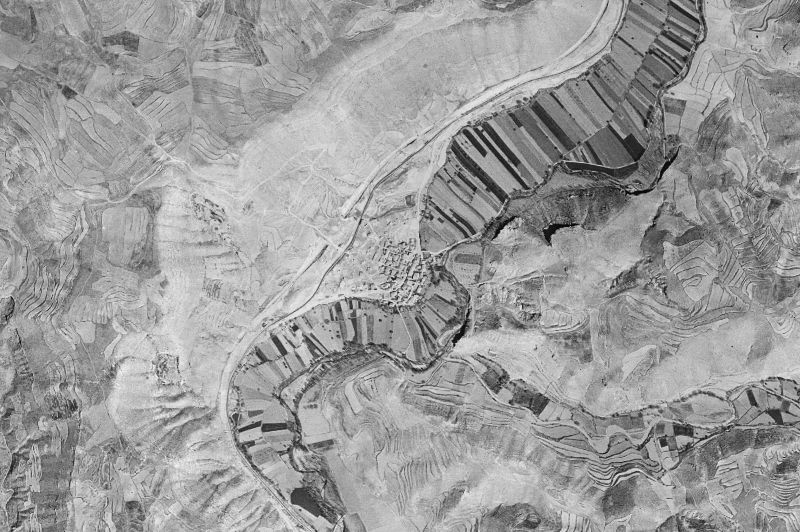 Ortofoto de 1956-1957 del núcleo de Peralejos