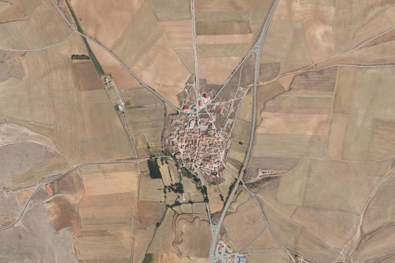 Ortofoto actual del núcleo de Perales del Alfambra