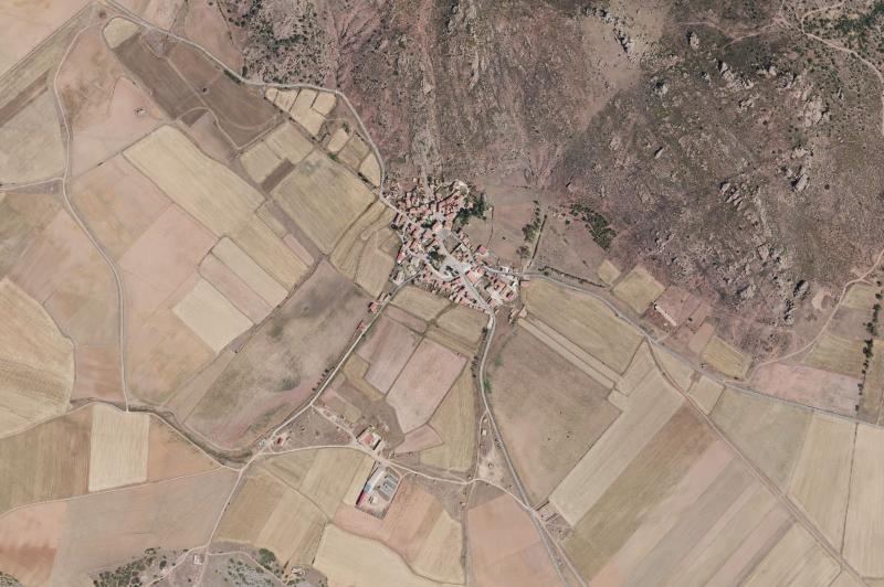 Ortofoto actual del núcleo de Ródenas