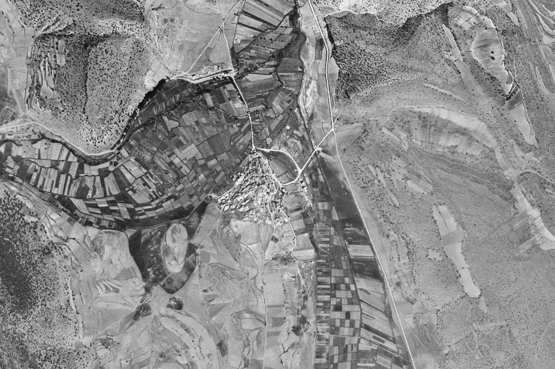 Ortofoto de 1956-1957 del núcleo de Royuela