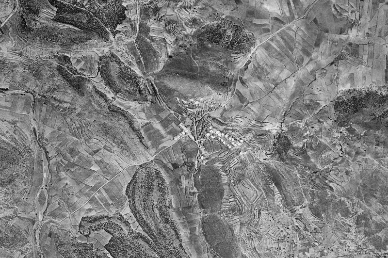 Ortofoto de 1956-1957 del núcleo de San Agustín