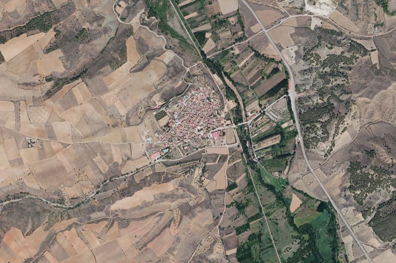 Ortofoto actual del núcleo de San Martín del Río