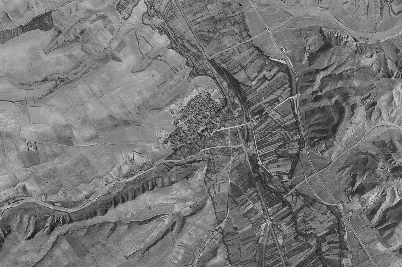 Ortofoto de 1956-1957 del núcleo de San Martín del Río