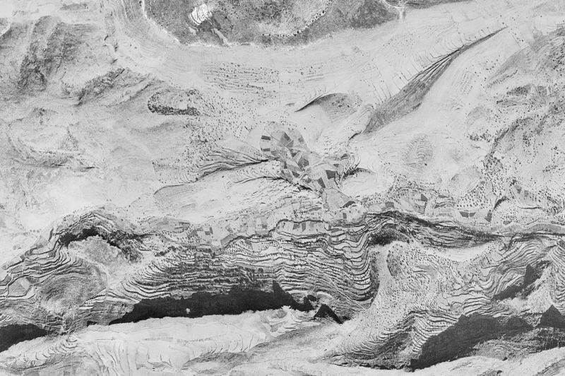 Ortofoto de 1956-1957 del núcleo de Seno