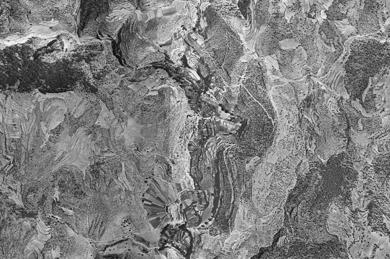 Ortofoto de 1956-1957 del núcleo de Tormón