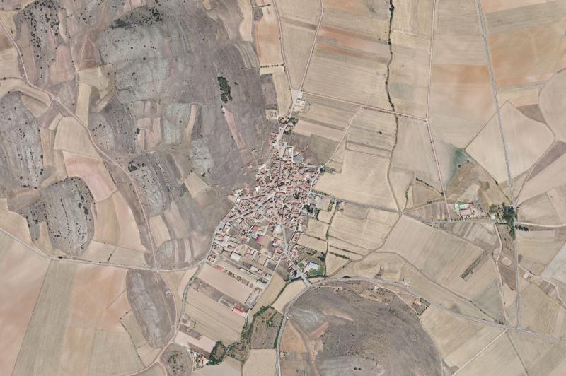 Ortofoto actual del núcleo de Tornos