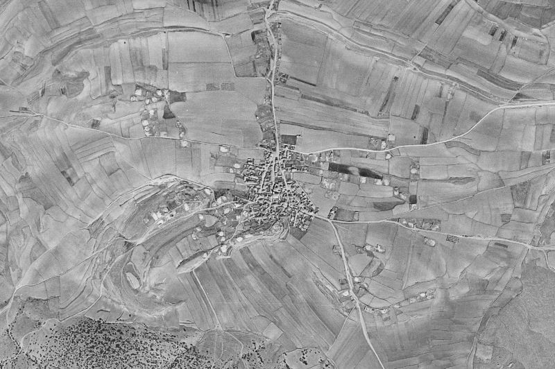 Ortofoto de 1956-1957 del núcleo de Torralba de los Sisones