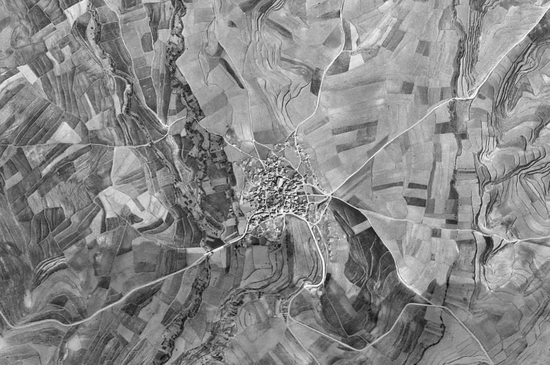 Ortofoto de 1956-1957 del núcleo de Torrecilla del Rebollar