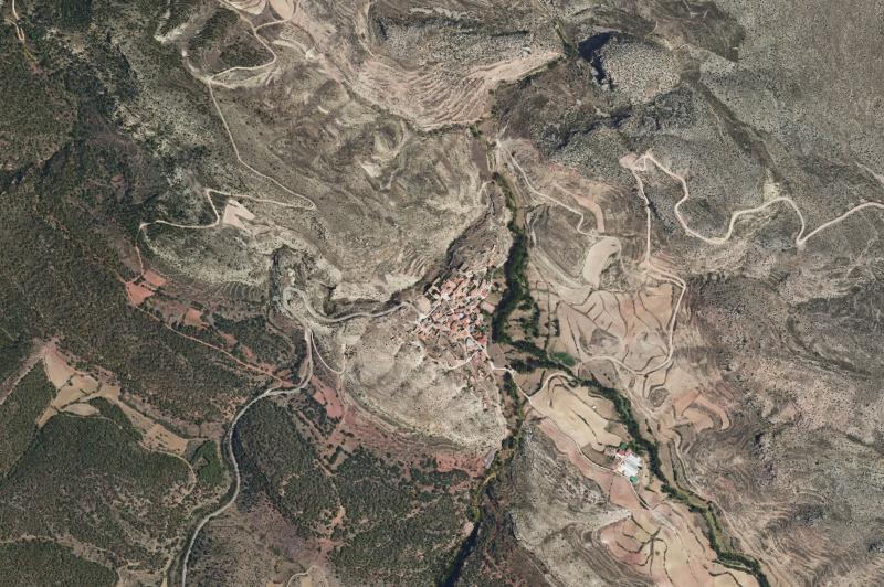 Ortofoto actual del núcleo de Torre de las Arcas