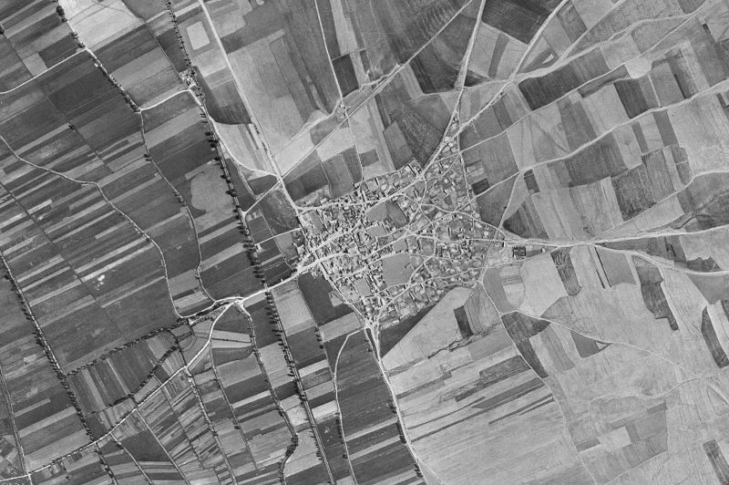 Ortofoto de 1956-1957 del núcleo de Torrelacárcel