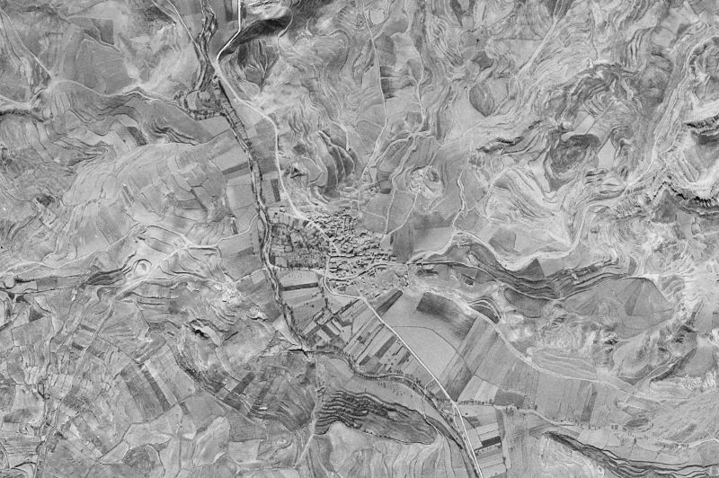 Ortofoto de 1956-1957 del núcleo de Torre los Negros