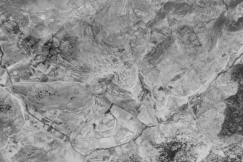 Ortofoto de 1956-1957 del núcleo de Torrijas