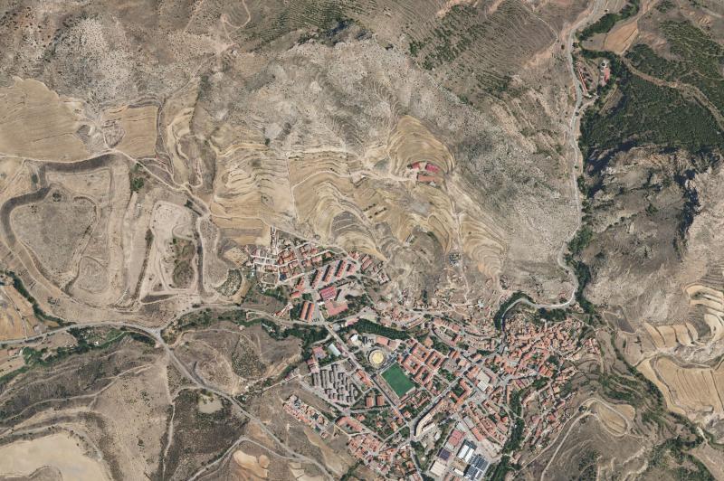 Ortofoto actual del núcleo de Utrillas
