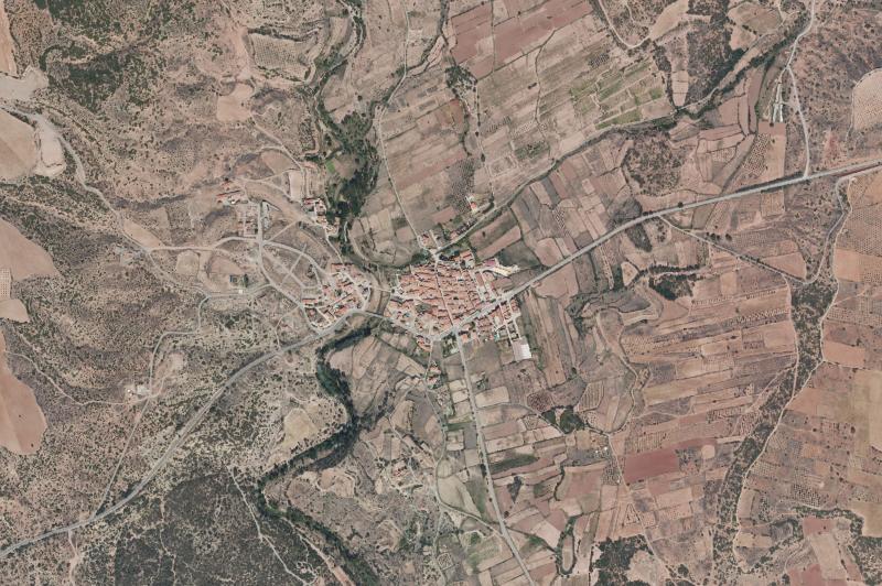 Ortofoto actual del núcleo de Valbona