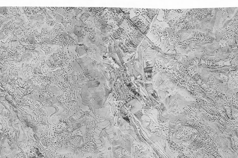Ortofoto de 1956-1957 del núcleo de Valdealgorfa