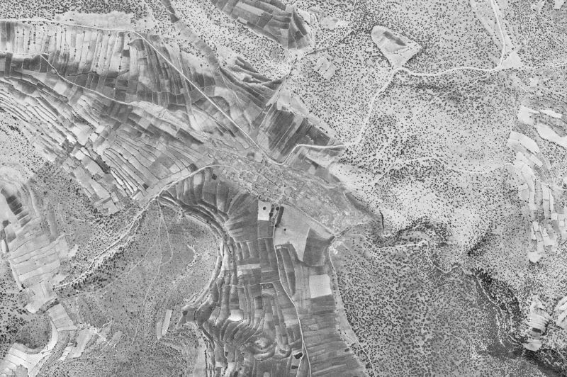 Ortofoto de 1956-1957 del núcleo de Valdecuenca