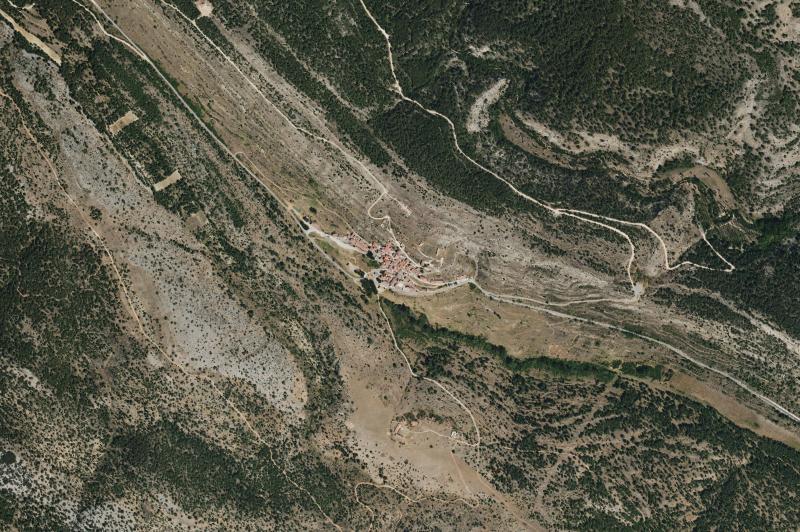 Ortofoto actual del núcleo de El Vallecillo