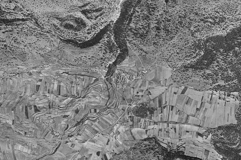 Ortofoto de 1956-1957 del núcleo de Veguillas de la Sierra